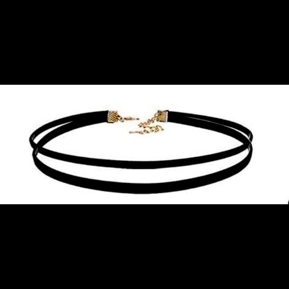 Jewelry - Gothic Black Dbl Strand Choker!